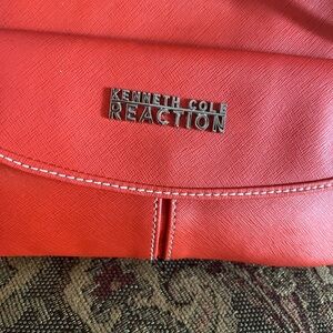 Kenneth Cole Reaction Coral Red Crossbody Bagish!